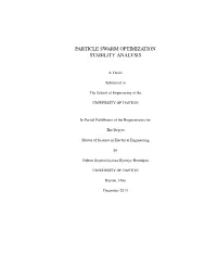 Particle Swarm Optimization Stability Analysis