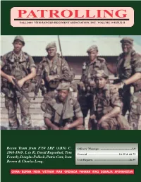 Patrolling Fall 2003