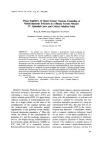 Phase Equilibria of Quasi-Ternary Systems Consisting of Multicomponent Polymers in a Binary Solvent Mixture IV