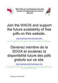 Join the WAOS and Support the Future Availability of Free Pdfs on This Website