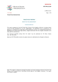 RESTRICTED WT/TPR/S/294 18 March 2014
