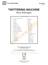 TWITTERING MACHINE Brian Balmages