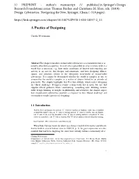 A Poetics of Designing