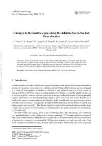 Changes in the Benthic Algae Along the Adriatic Sea in the Last Three Decades