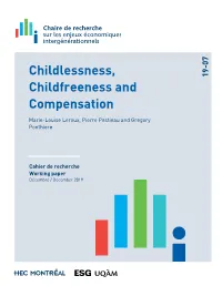 Childlessness, Childfreeness and Compensation∗