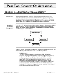 Concept of Operations