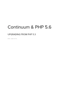 Continuum & PHP