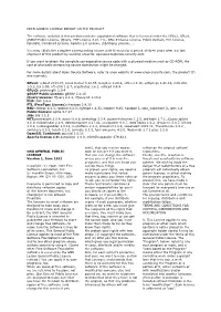 Open Source License Report on the Product