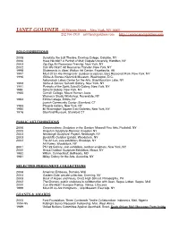 Selected Permanent Collections