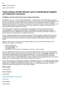 Textron Systems and Bell Helicopter Launch Huntsville-Based Integration and Collaboration Laboratories