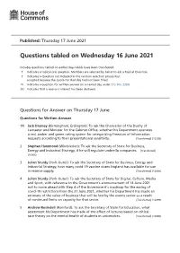 View Questions Tabled on PDF File 0.16 MB