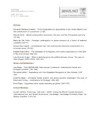 Articles Armando Marques Guedes – from Deregulation to Decentering