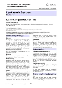 Leukaemia Section
