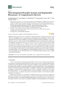 Skin-Integrated Wearable Systems and Implantable Biosensors: a Comprehensive Review