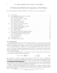 10. Electroweak Model and Constraints on New Physics