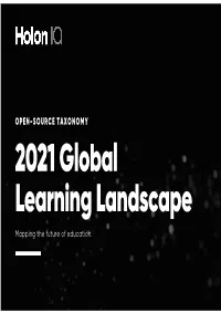 2021 Global Learning Landscape Handbook