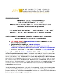 ADG Winners Annoucement