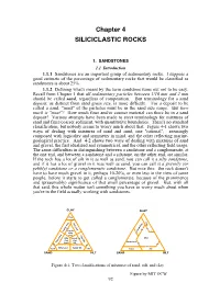 Chapter 4 SILICICLASTIC ROCKS