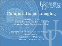 Computational Imaging