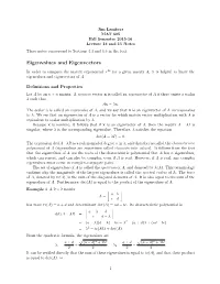 Eigenvalues and Eigenvectors
