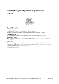 NSW Legislation Website, and Is Certified As the Form of That Legislation That Is Correct Under Section 45C of the Interpretation Act 1987