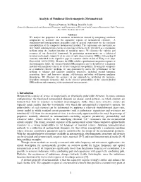 1 Analysis of Nonlinear Electromagnetic Metamaterials