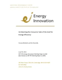 Architecting the Consumer Side of the Grid for Energy Efficiency