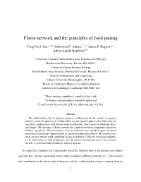 Flavor Network and the Principles of Food Pairing