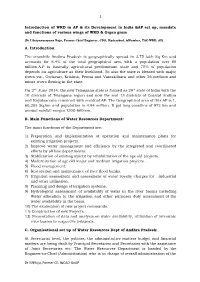 Introduction of WRD in AP & Its Development in India