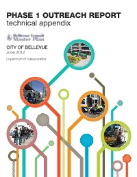 PHASE 1 OUTREACH REPORT Technical Appendix
