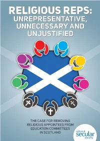 Religious Reps: Unrepresentative, Unnecessary and Unjustified