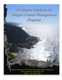 Citizen's Guide to the Oregon Coastal Management Program