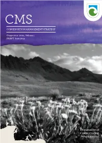Draft Otago Conservation Management Strategy: Volume I