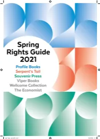 Rights Guide Spring 2021.Indd 1 04/03/2021 13:14 Contents