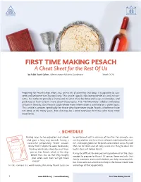 Crc First Time Making Pesach Cheat Sheet