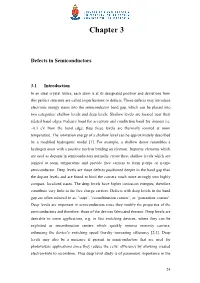 Defects in Semiconductors