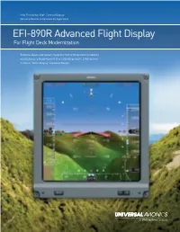 EFI-890R Advanced Flight Display for Flight Deck Modernization