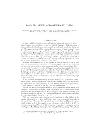 RIGID FLATTENING of POLYHEDRA with SLITS 1. Introduction in Many
