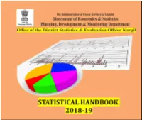 Statistical Handbook District Kargil 2018-19