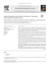 Status of Linguatula Serrata Infection in Livestock: a Systematic Review with Meta-Analysis in Iran