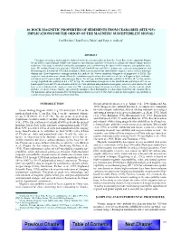 10. Rock Magnetic Properties of Sediments from Ceara Rise (Site 929): Implications for the Origin of the Magnetic Susceptibility Signal1