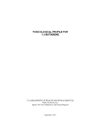 Draft Toxicological Profile for 1,3-Butadiene