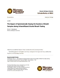 The Impact of Systematically Varying the Duration of Breath Samples During Infrared-Based Alcohol Breath Testing