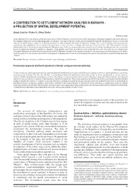 A Contribution to Settlement Network Analysis in Baranya – a Projection of Spatial Development Potential