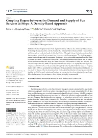 Coupling Degree Between the Demand and Supply of Bus Services at Stops: a Density-Based Approach