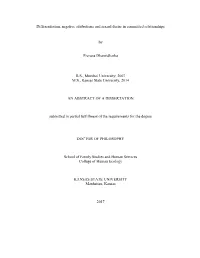 Differentiation, Negative Attributions and Sexual Desire in Committed Relationships by Prerana Dharnidharka B.S., Mumbai Univers