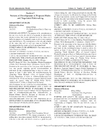 Section I Notices of Development of Proposed Rules and Negotiated