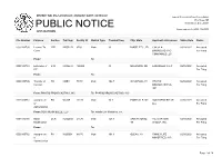 Public Notice &gt;&gt; Licensing and Management System Admin &gt;&gt;