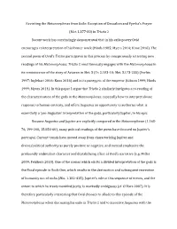 Revisiting the Metamorphoses from Exile: Reception of Deucalion and Pyrrha’S Prayer