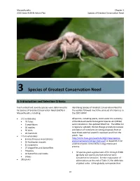 3 Species of Greatest Conservation Need